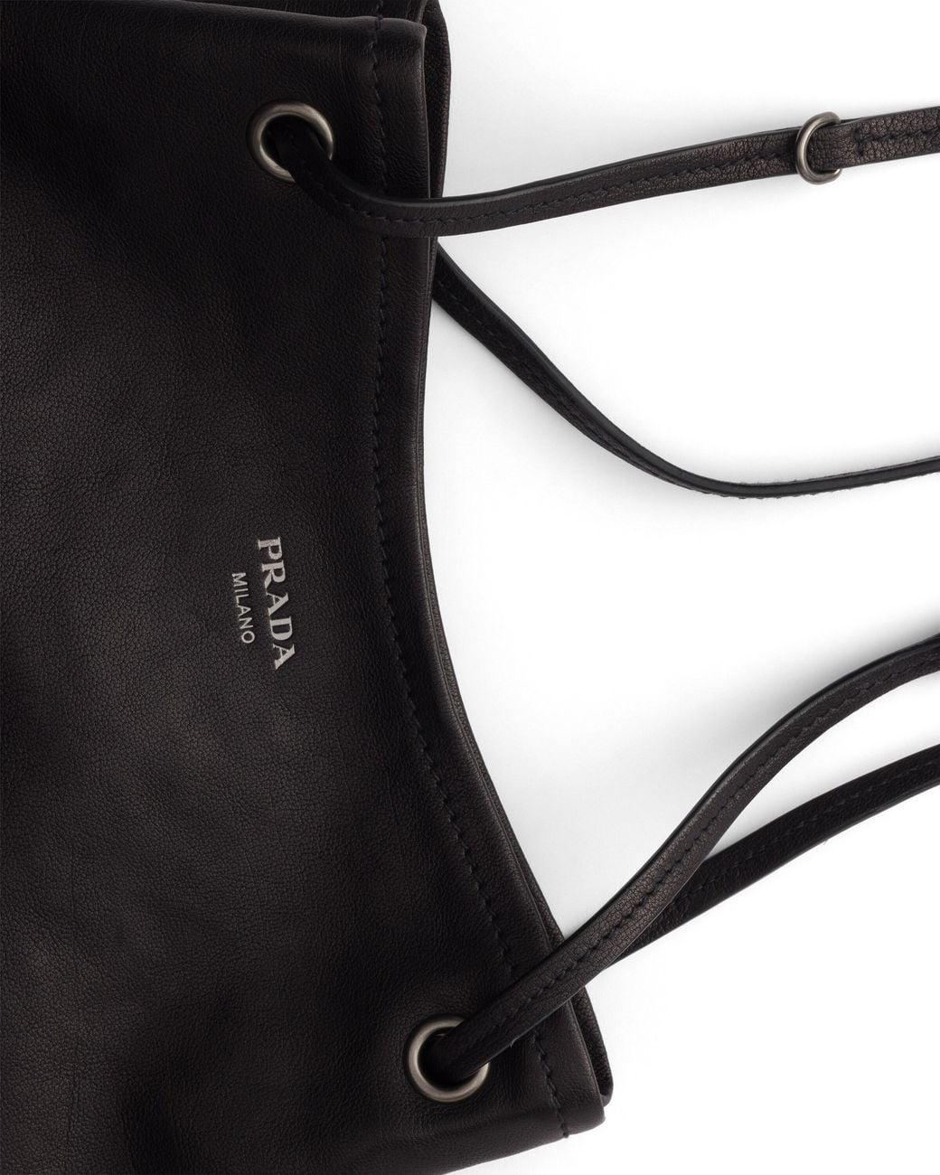 Prada Black Route Large Leather Bag