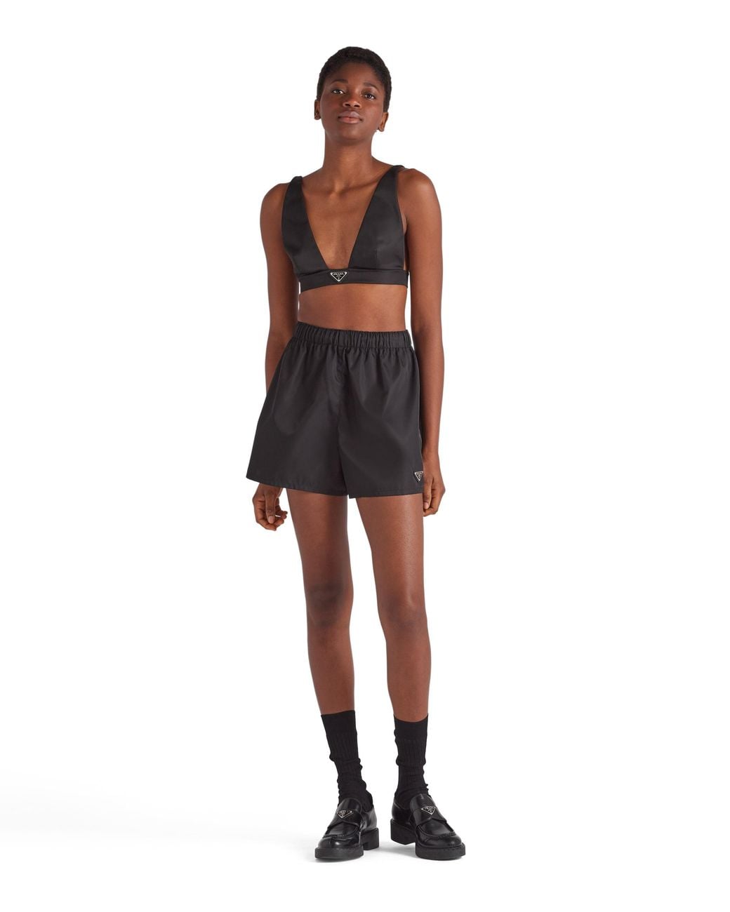 Prada Black Re-nylon Shorts
