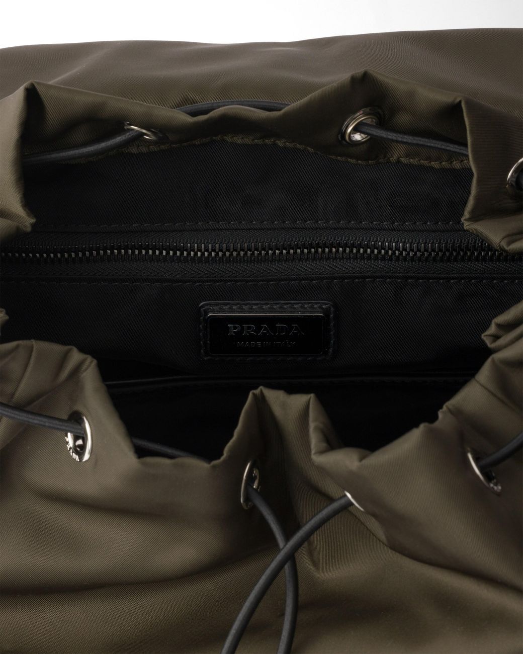 Prada Black Explore Re-Nylon And Leather Backpack for men