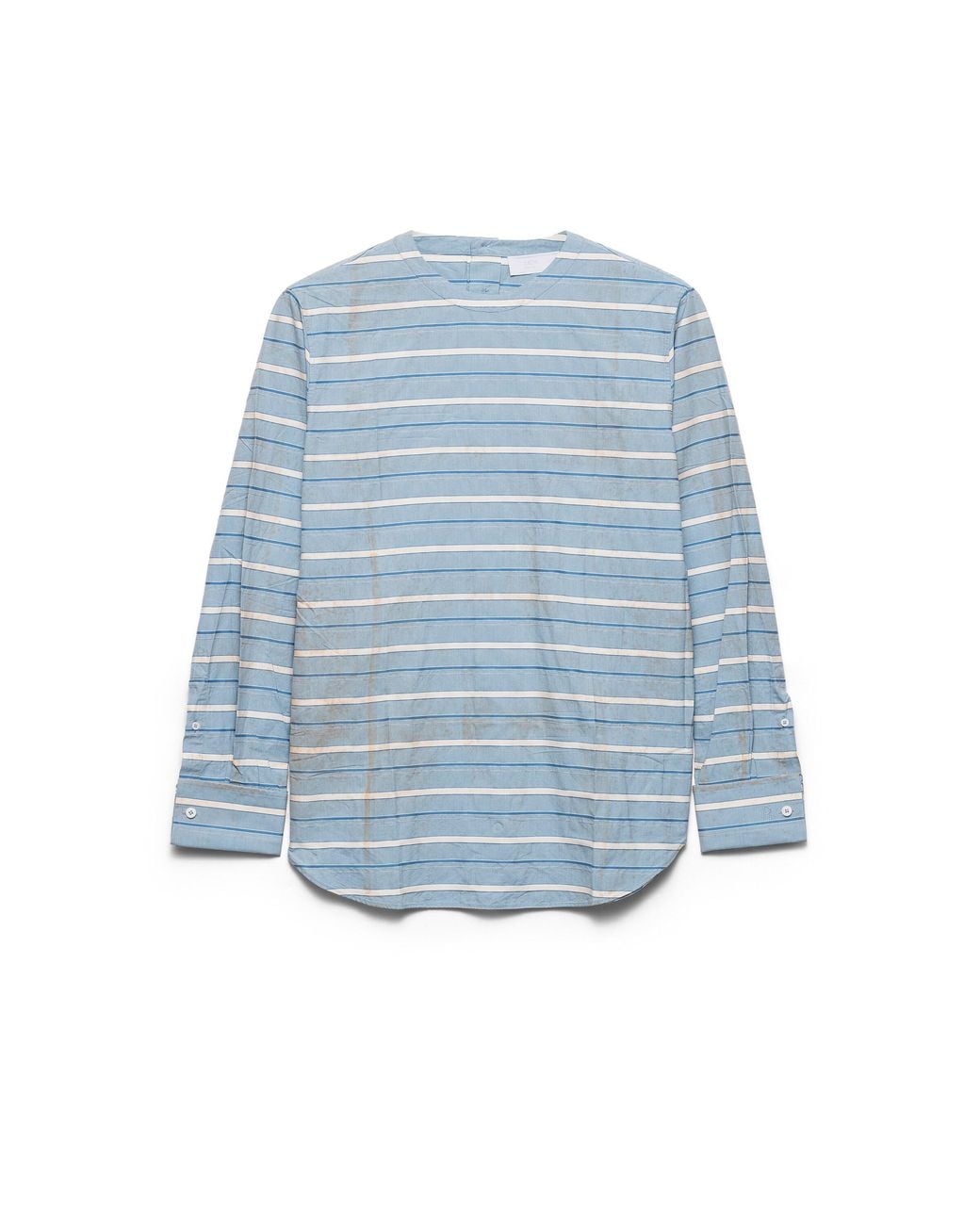 Prada Blue Cotton Shirt for men