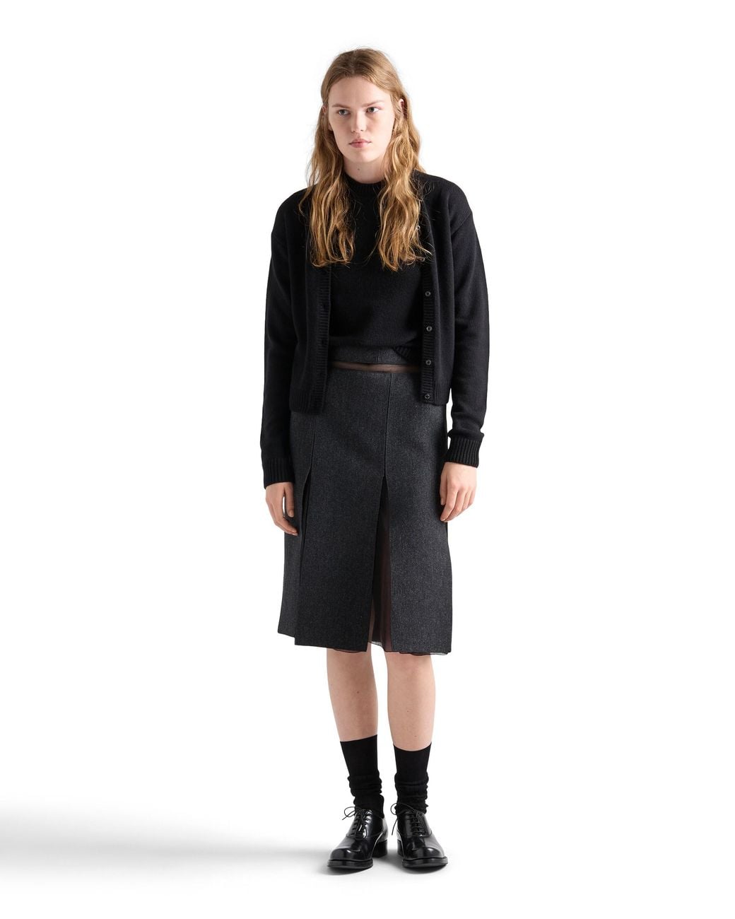Prada Black Cashmere Cardigan