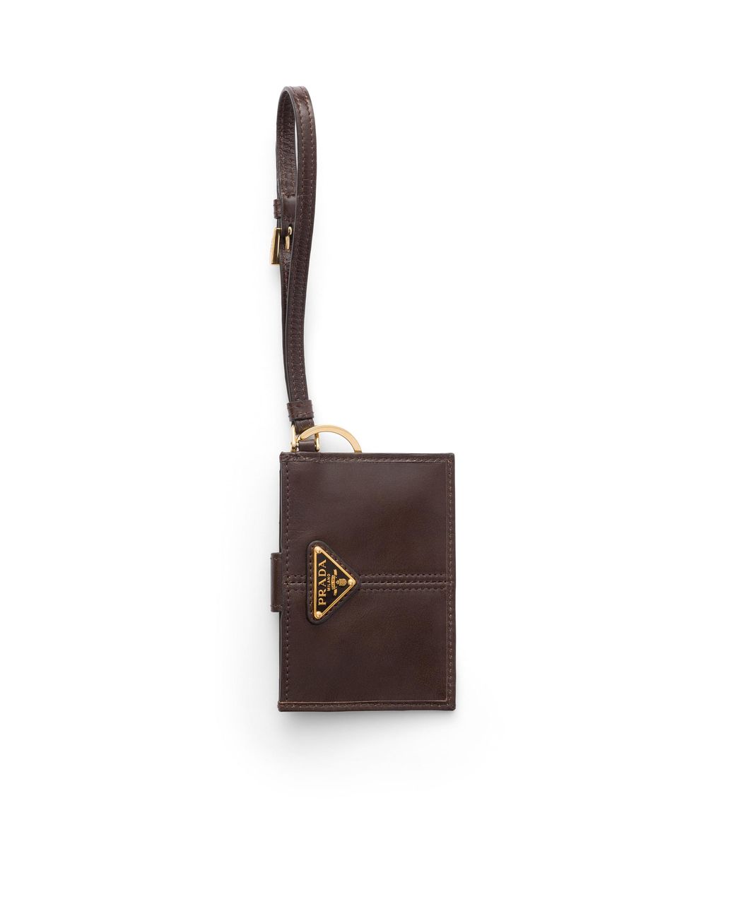 Prada White Leather Card Holder