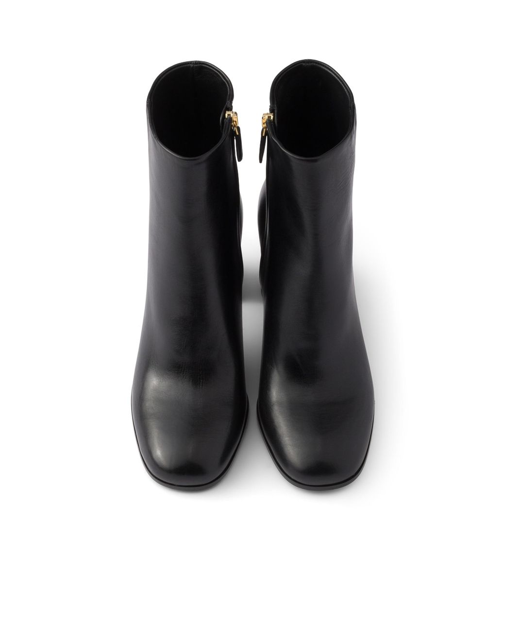 Prada Black Leather Booties