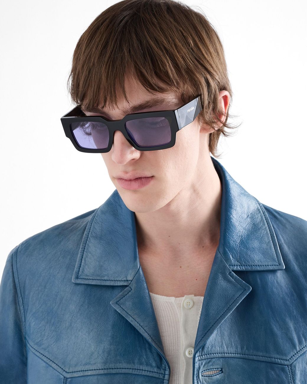Prada Blue Symbole Sunglasses for men