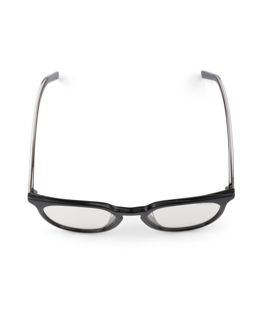 Prada White Sunglasses With The Iconic Metal Plaque for men