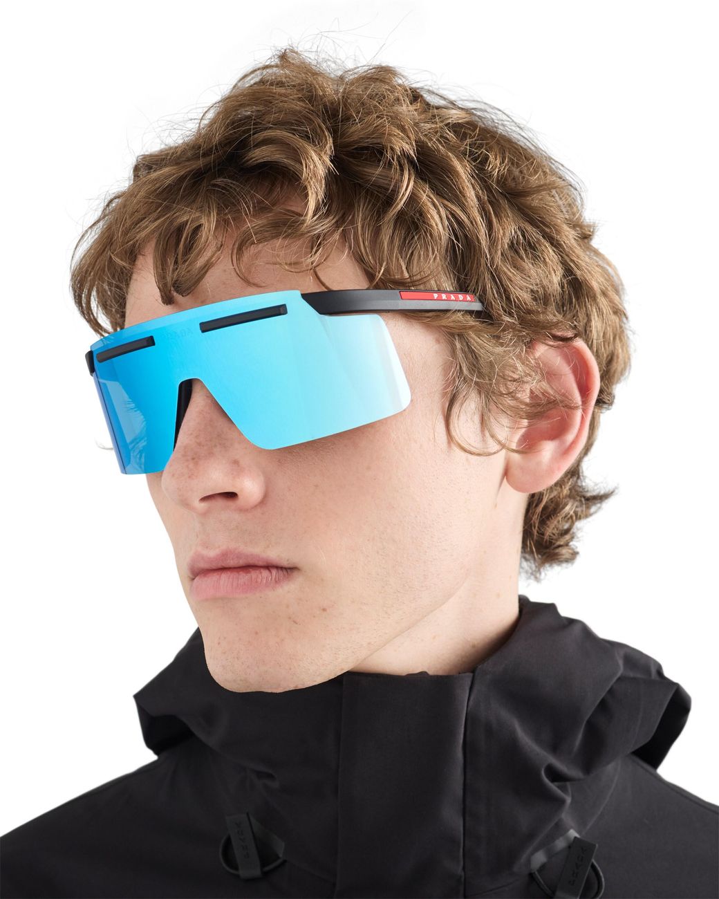 Prada Blue Linea Rossa Active Sunglasses for men