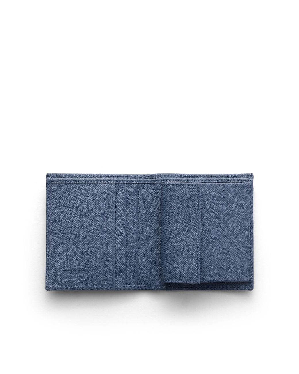 Prada Blue Saffiano Leather Wallet for men