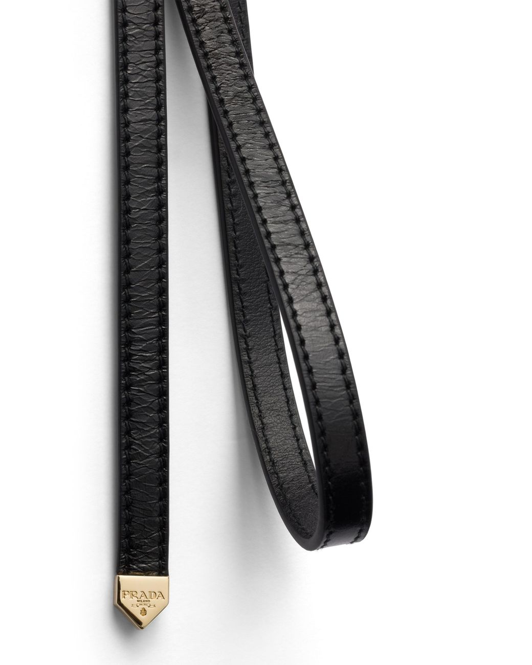 Prada Black Leather Belt