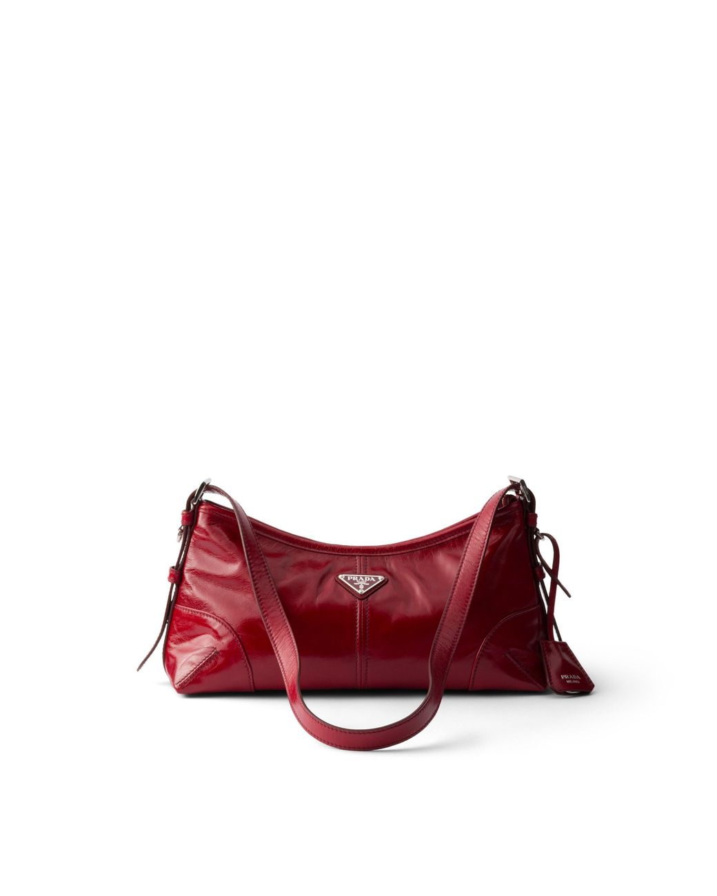 Prada Red Aimèe Medium Leather Shoulder Bag, Ruby