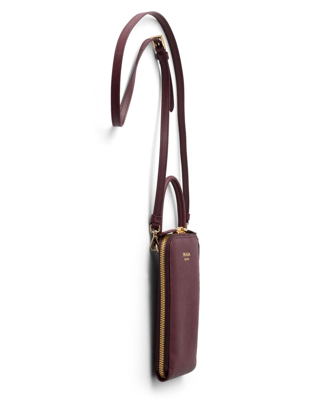 Prada Purple Saffiano Leather Mini-Bag