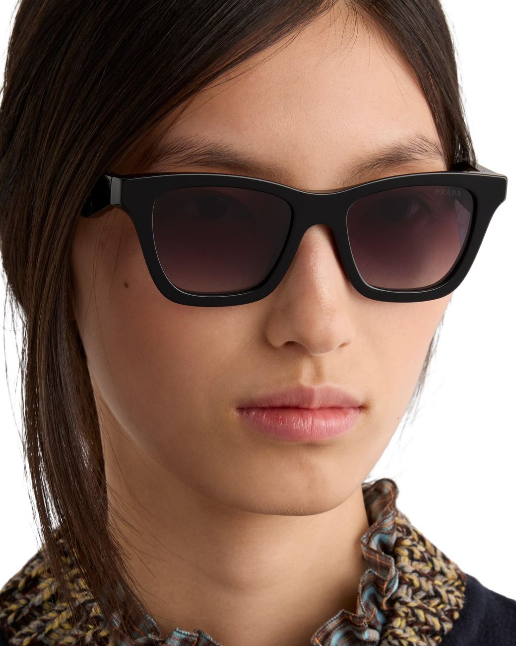 Prada Blue Sunglasses With Logo