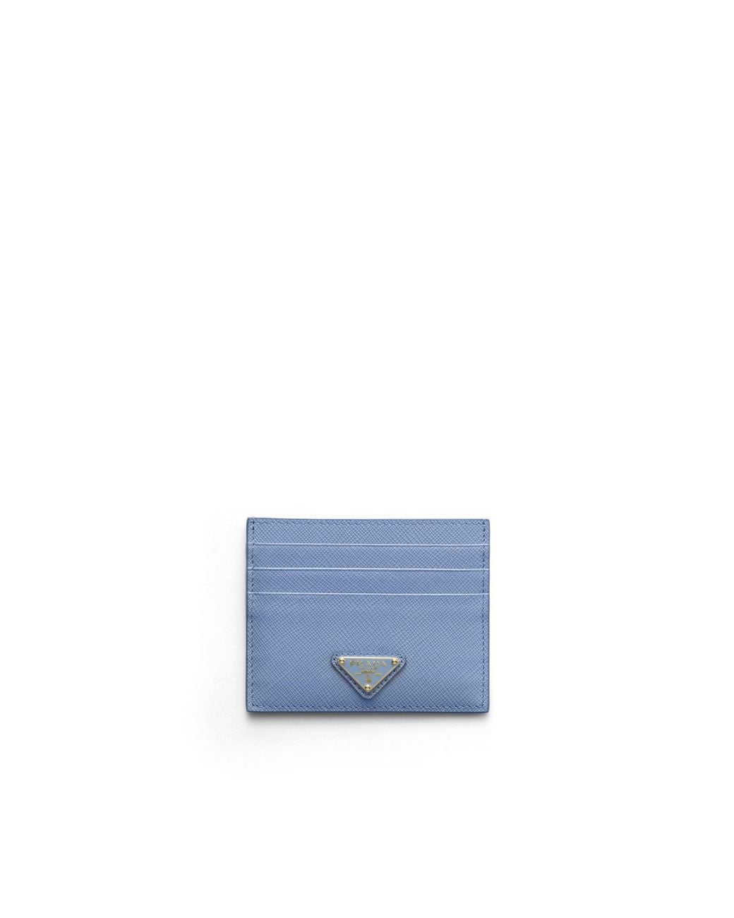 Prada Blue Saffiano Leather Card Holder