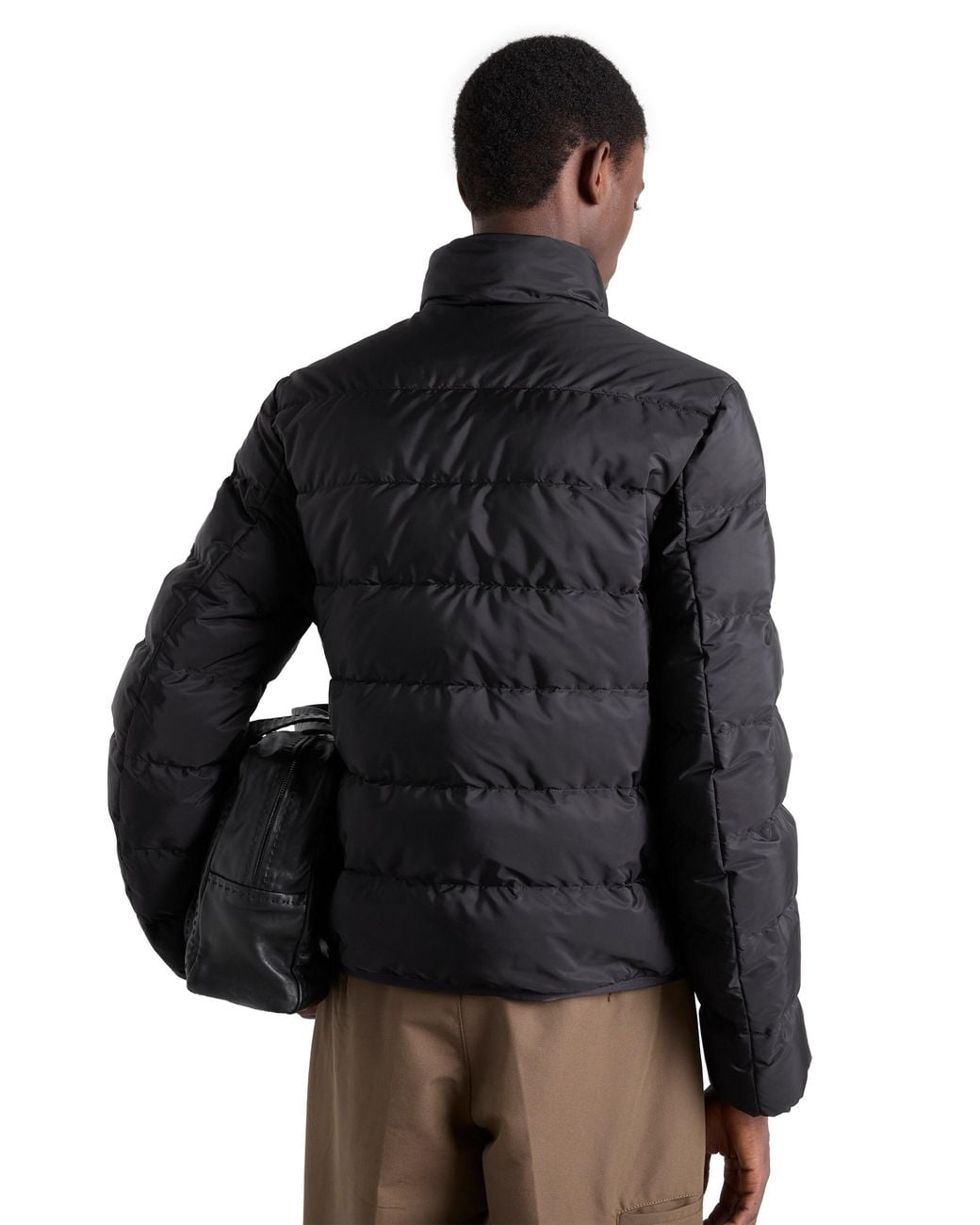Prada Blue Re-Nylon Puffer Jacket for men