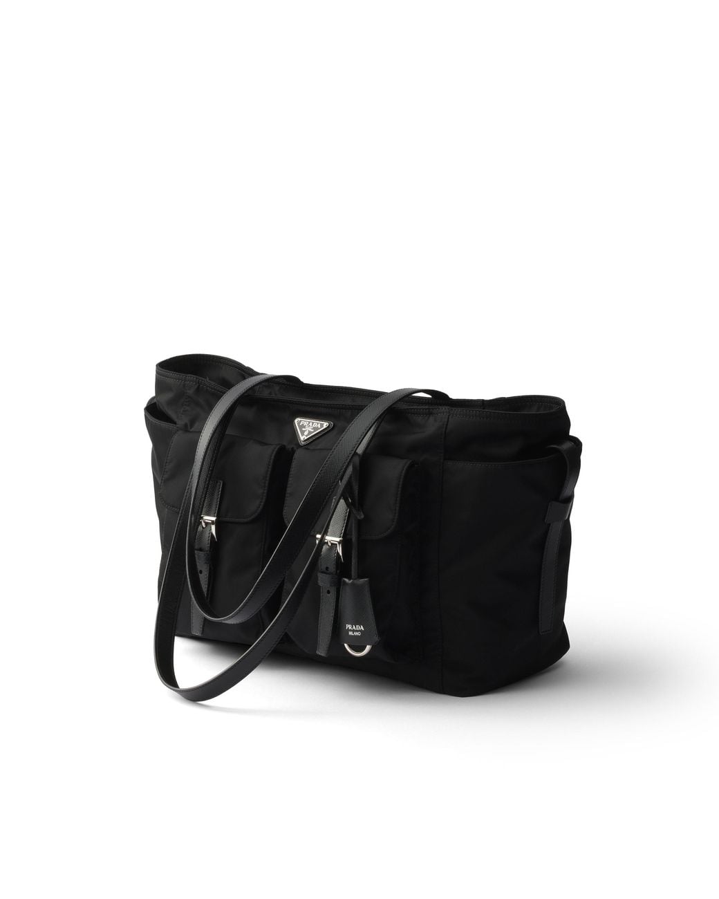 Prada Black Large Re-Nylon Shopping Bag