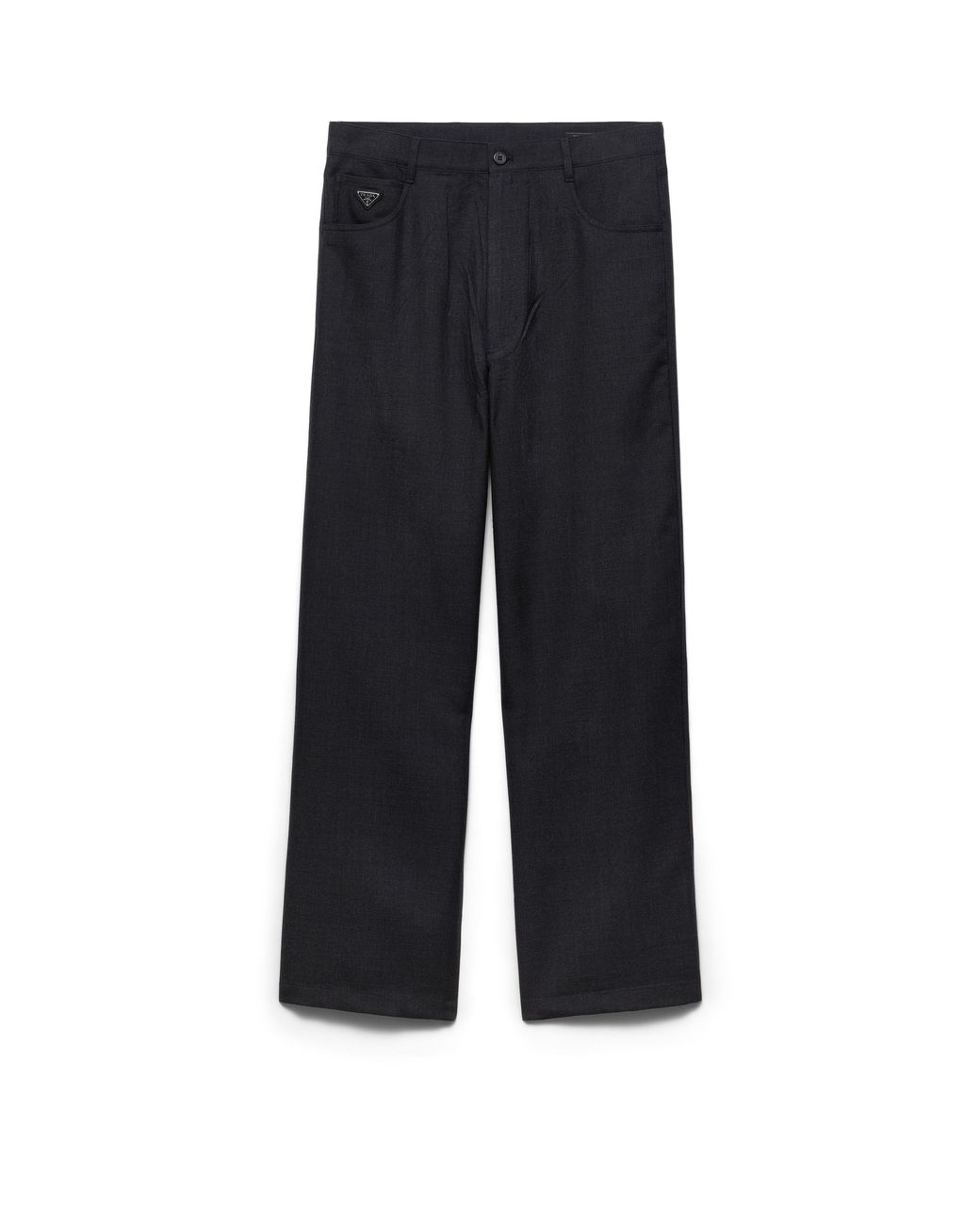 Prada Blue Wool Pants for men