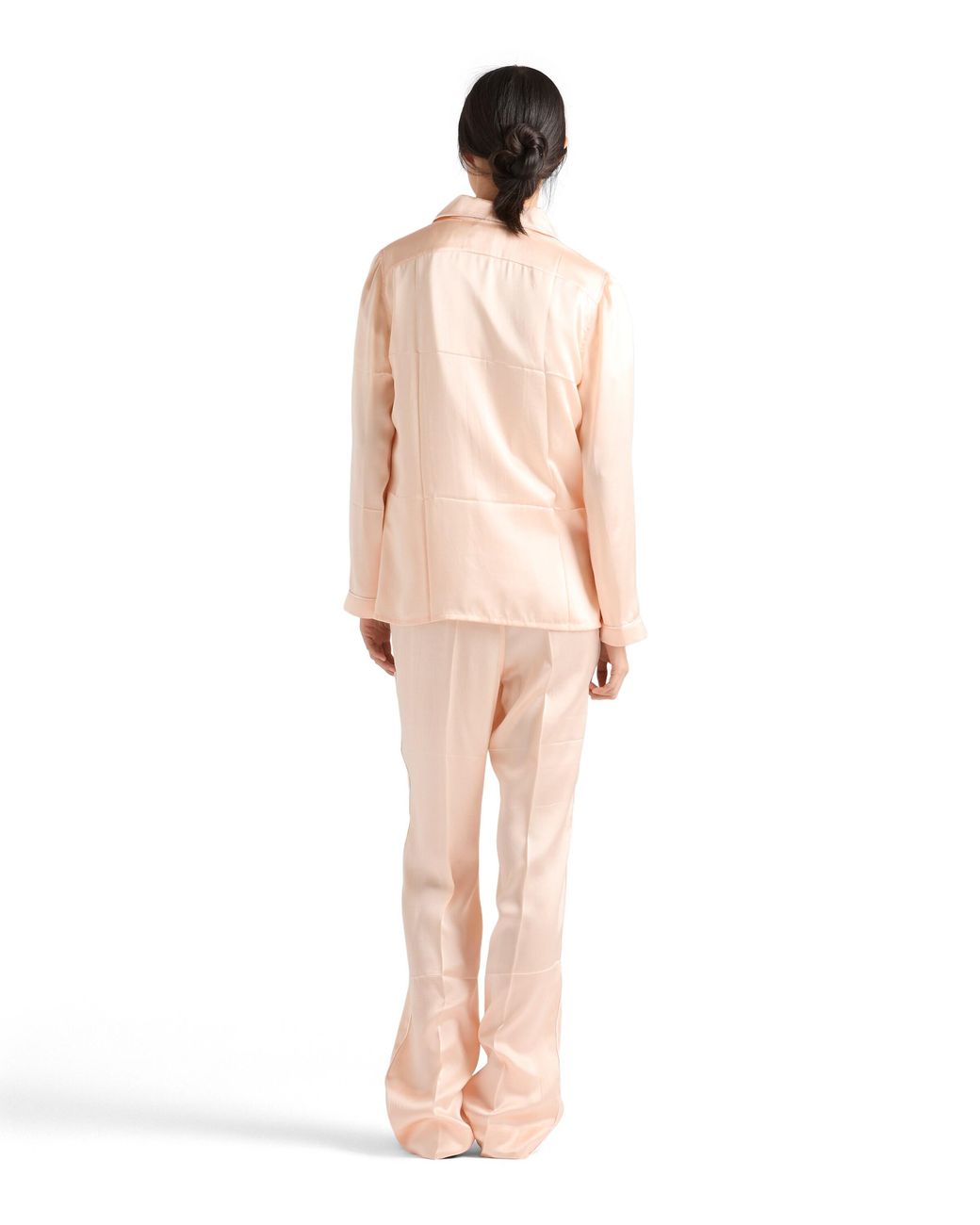 Prada Pink Vintage-Look Satin Pajamas