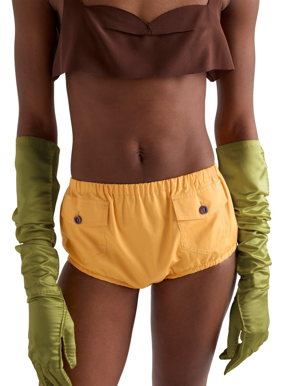 Prada White Poplin Shorts