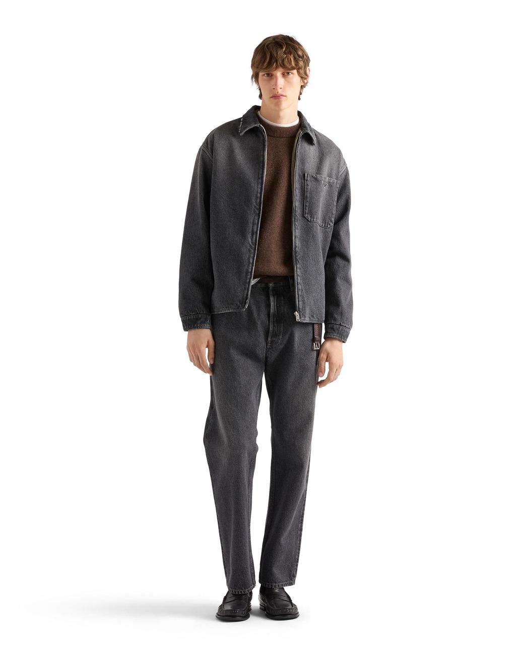 Prada Black Denim Shirt for men