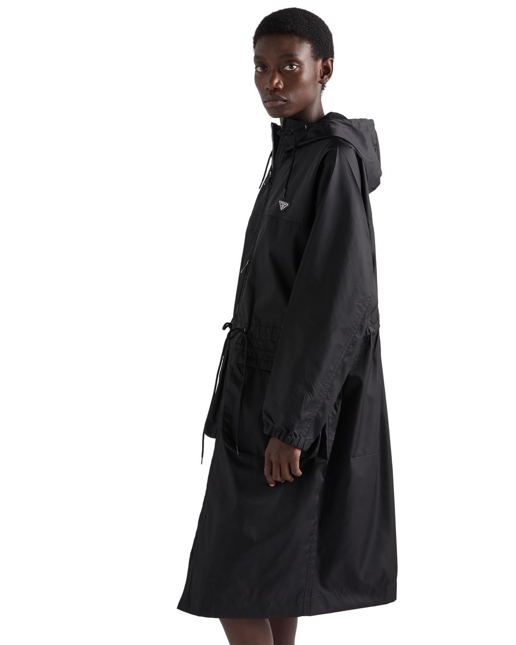 Prada Black Re-Nylon Rain Jacket