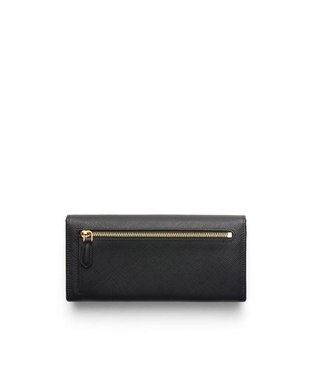 Prada White Large Saffiano Leather Wallet