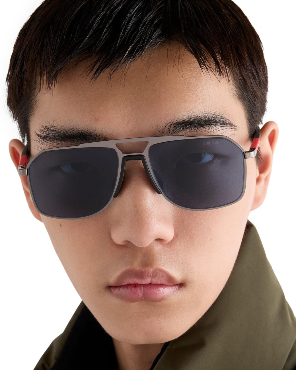 Prada Blue Linea Rossa Sunglasses for men