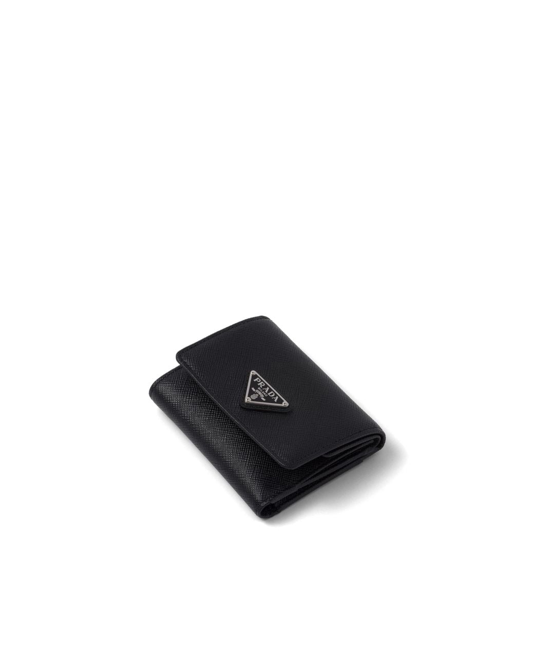 Prada White Small Saffiano Leather Wallet