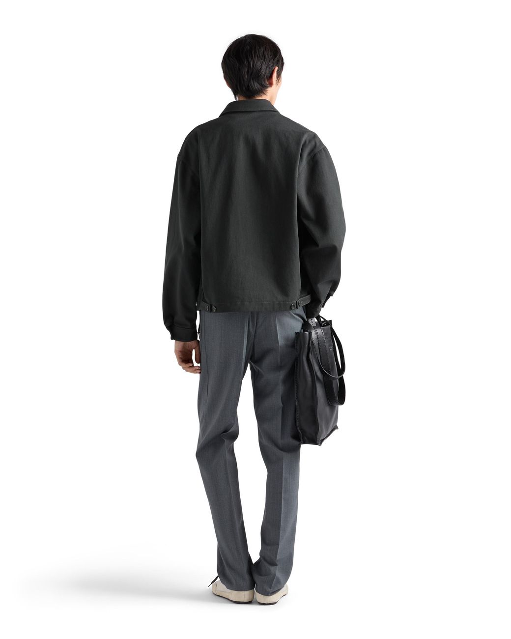 Prada Black Denim Blouson Jacket, Dark for men