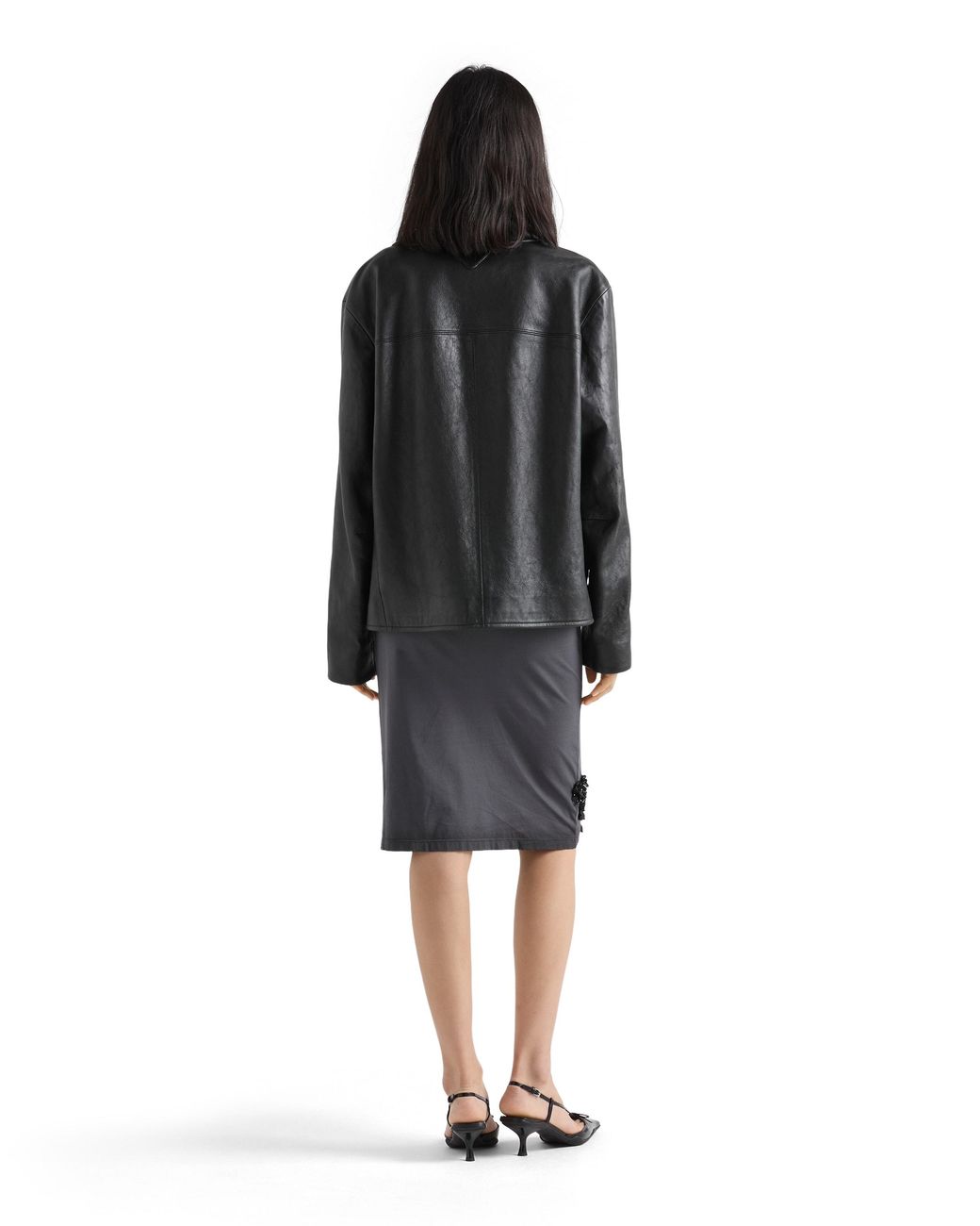 Prada Black Nappa Leather Jacket