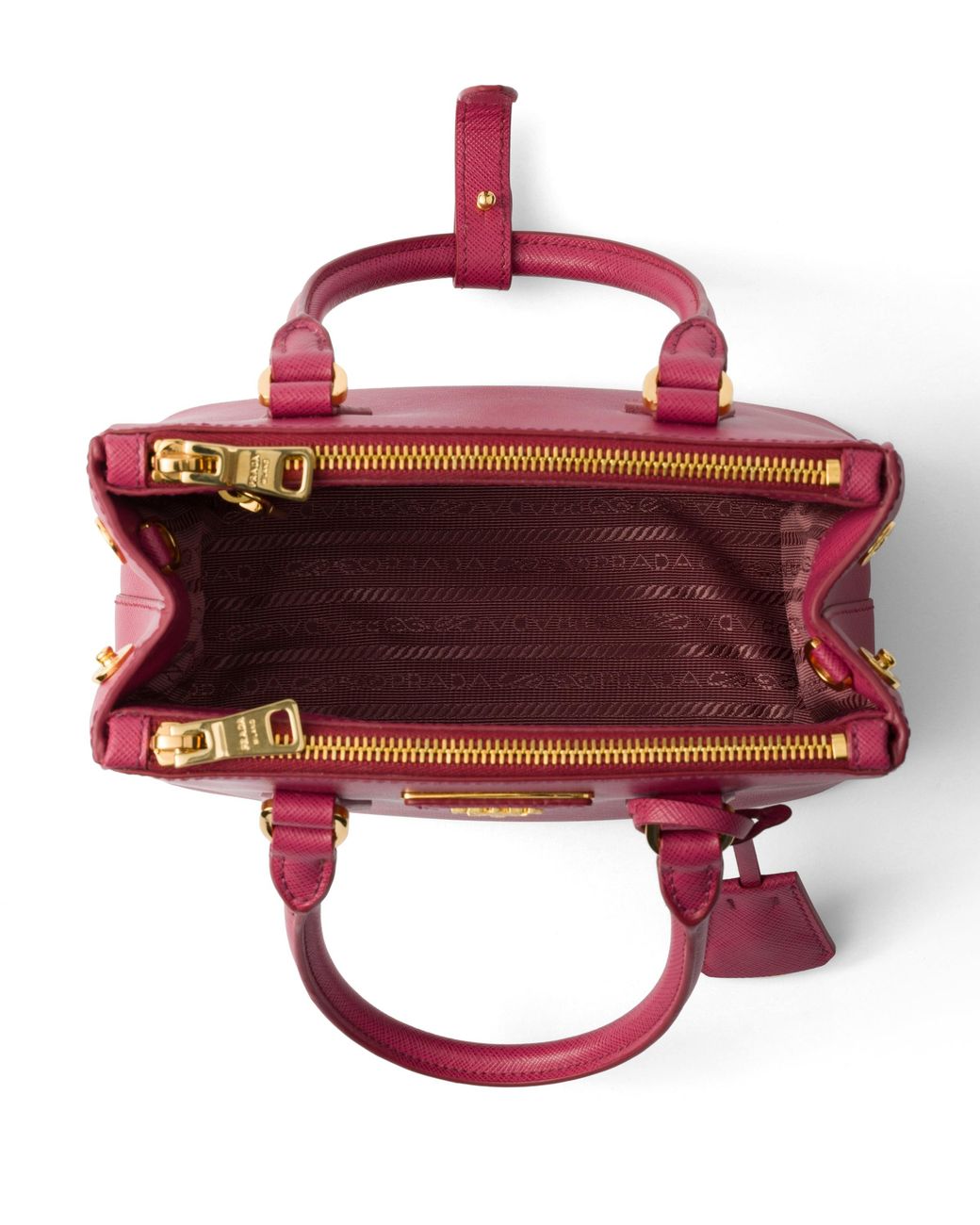 Prada Pink Galleria Mini Saffiano Leather Bag