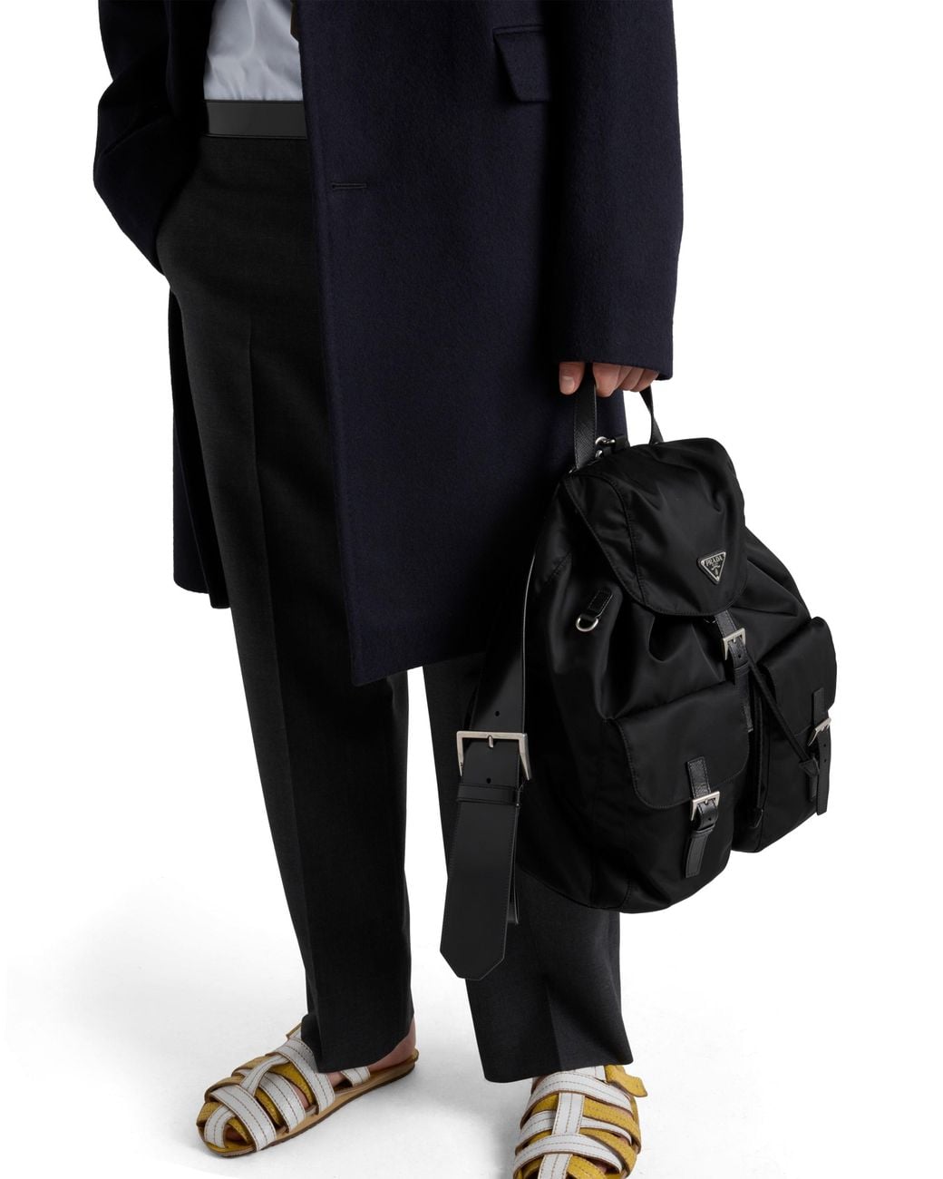 Prada Black Re-Nylon Backpack for men