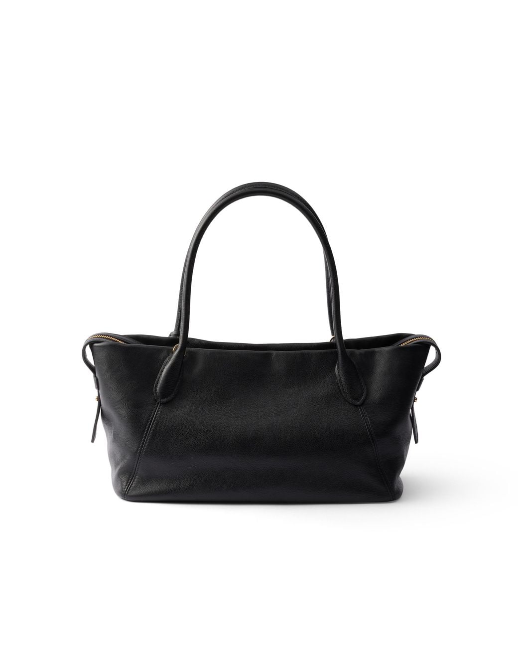 Prada Black Large Leather Tote Bag