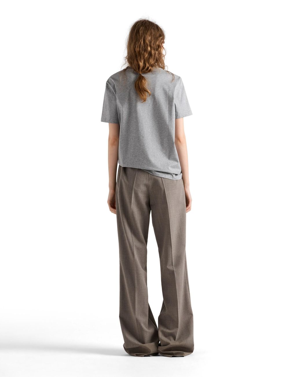 Prada Gray Jersey T-Shirt