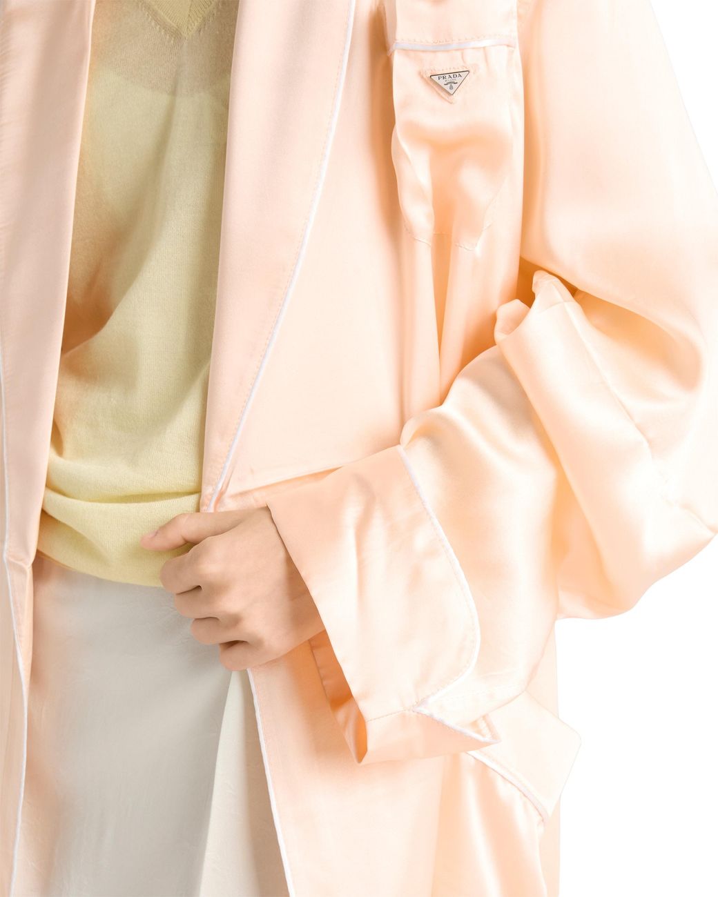 Prada Pink Silk Robe