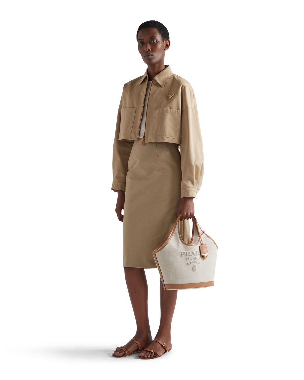 Prada Natural Cotton Chino Jacket