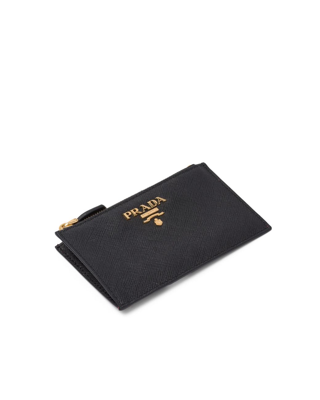 Prada Blue Saffiano Leather Card Holder