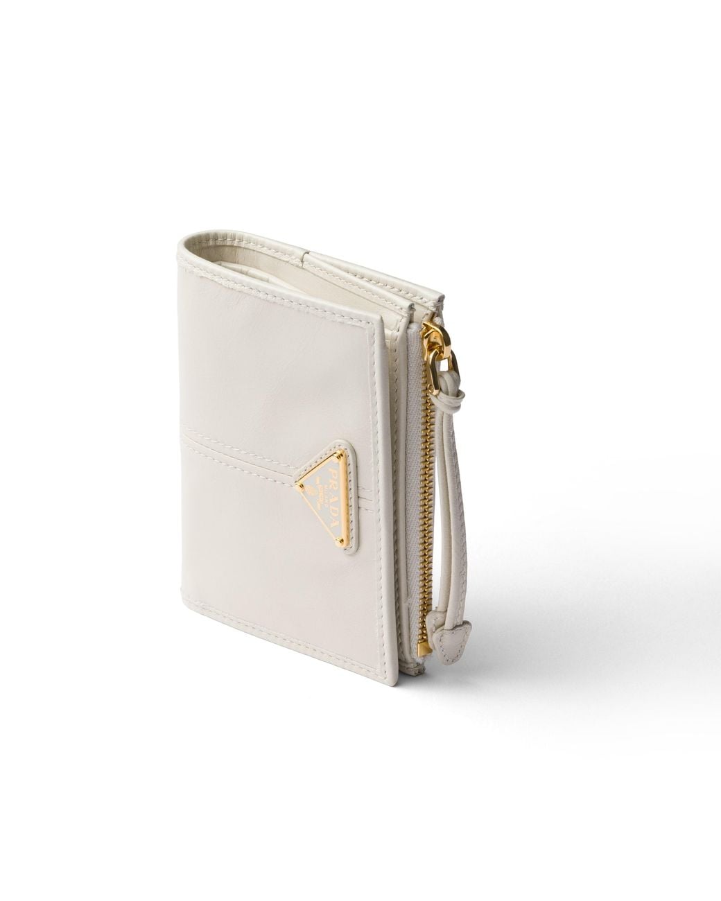 Prada White Small Leather Wallet