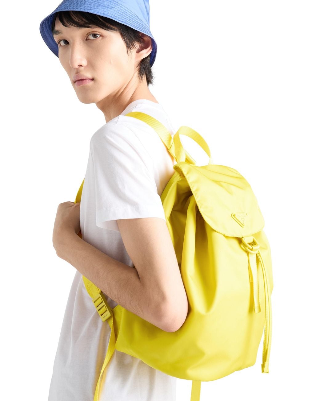 Prada Yellow Re-Nylon Backpack