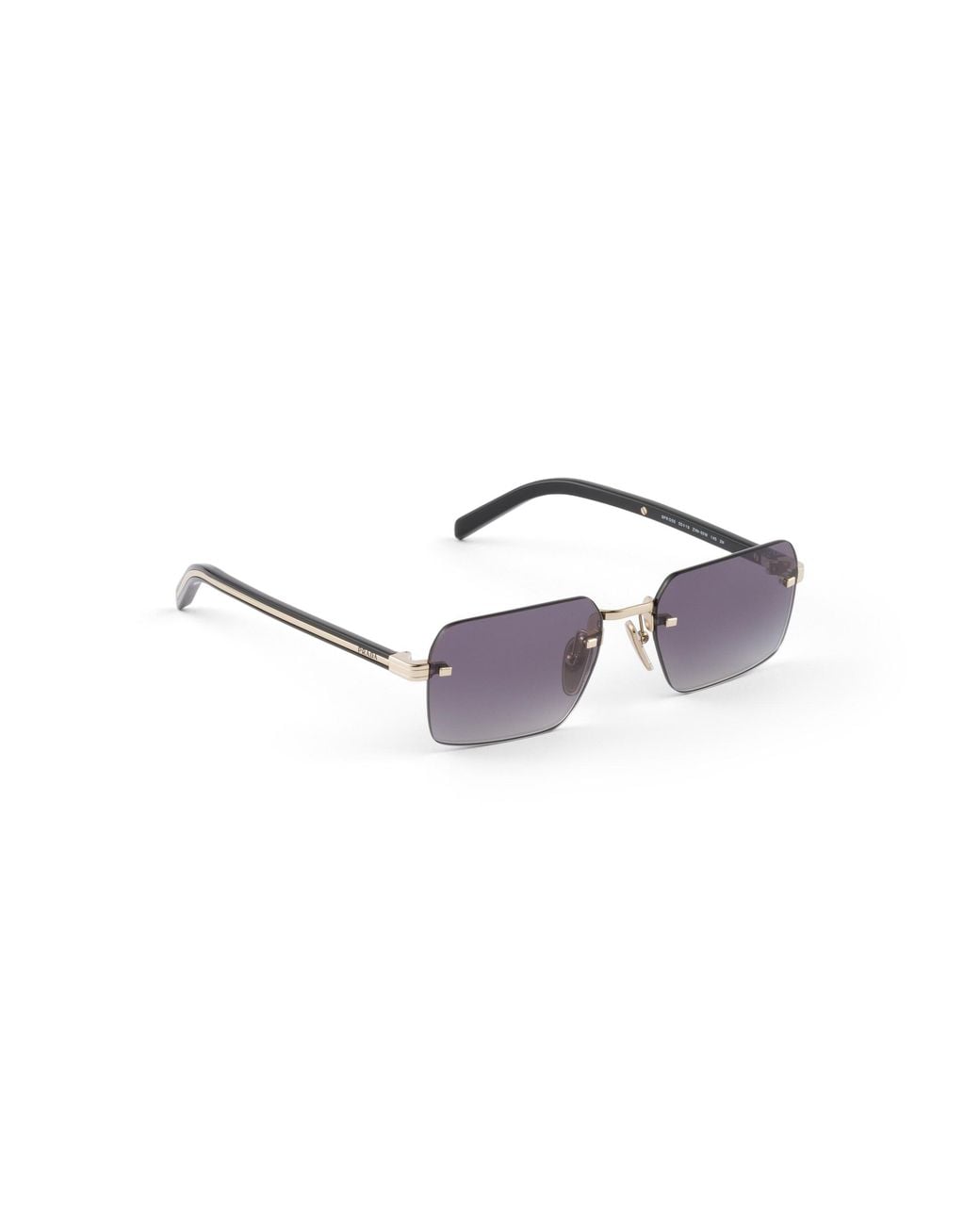 Prada Purple Sunglasses With The Iconic Metal Plaque for men