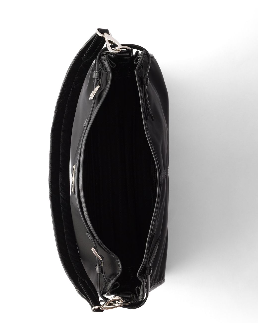 Prada Black Bonnie Re-Nylon And Leather Shoulder Bag for men