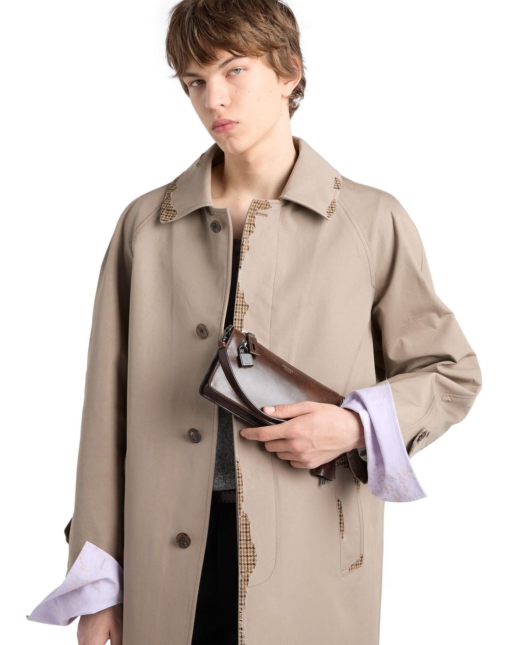 Pouch di Prada in Brown da Uomo