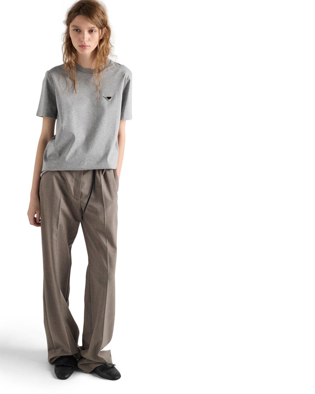 Prada Gray Jersey T-Shirt