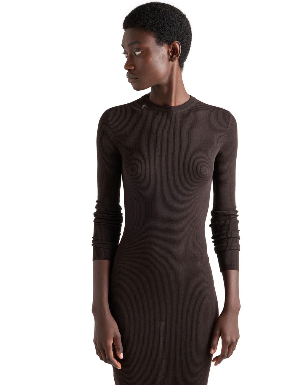 Prada Black Wool Dress, Cocoa