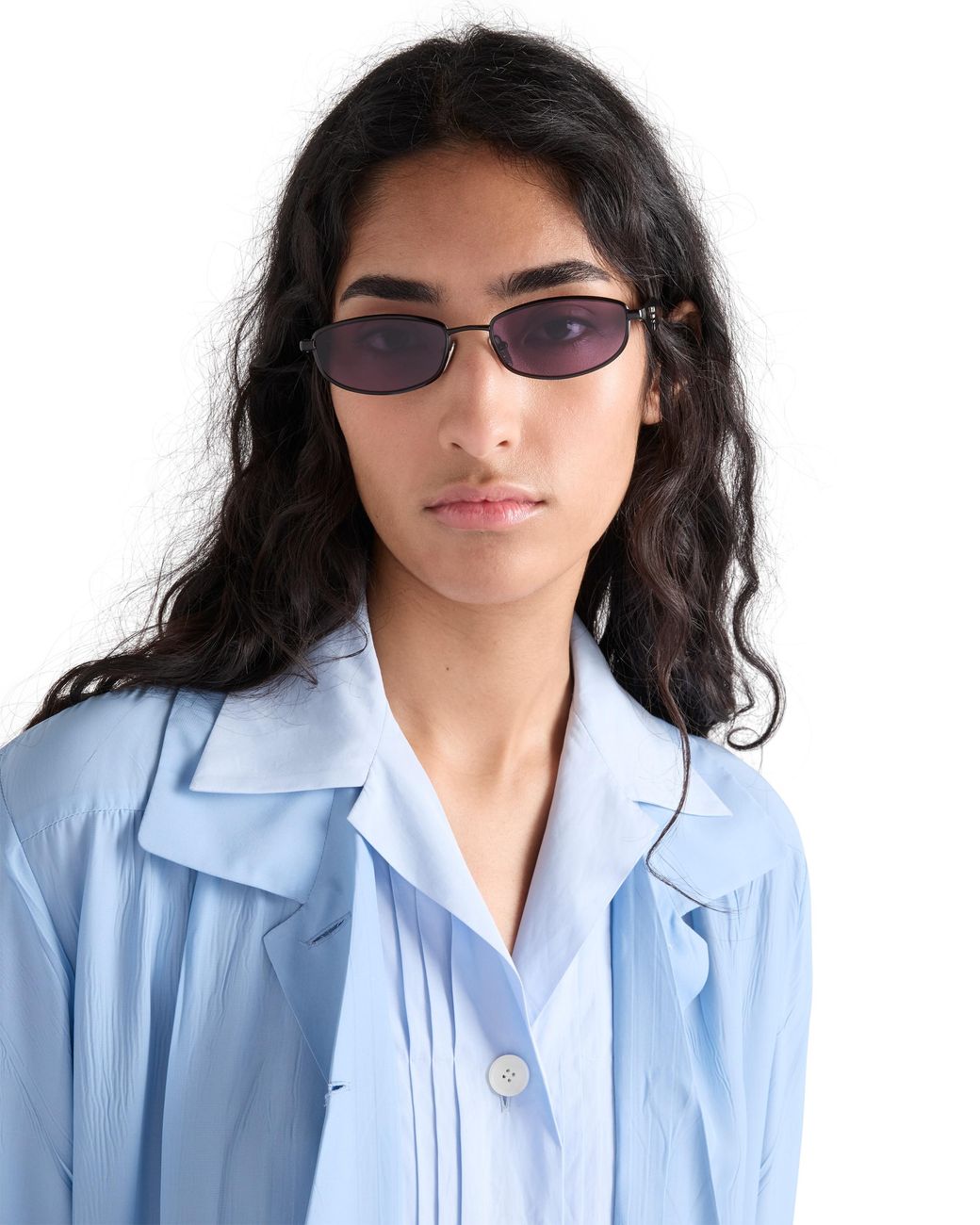 Prada Purple Sunglasses With Logo