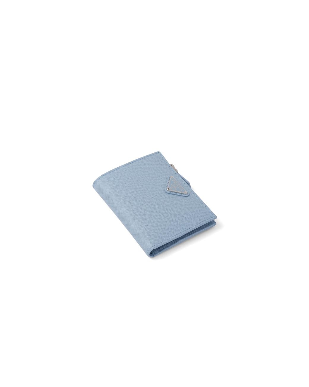 Prada Blue Small Saffiano Leather Wallet, Pale