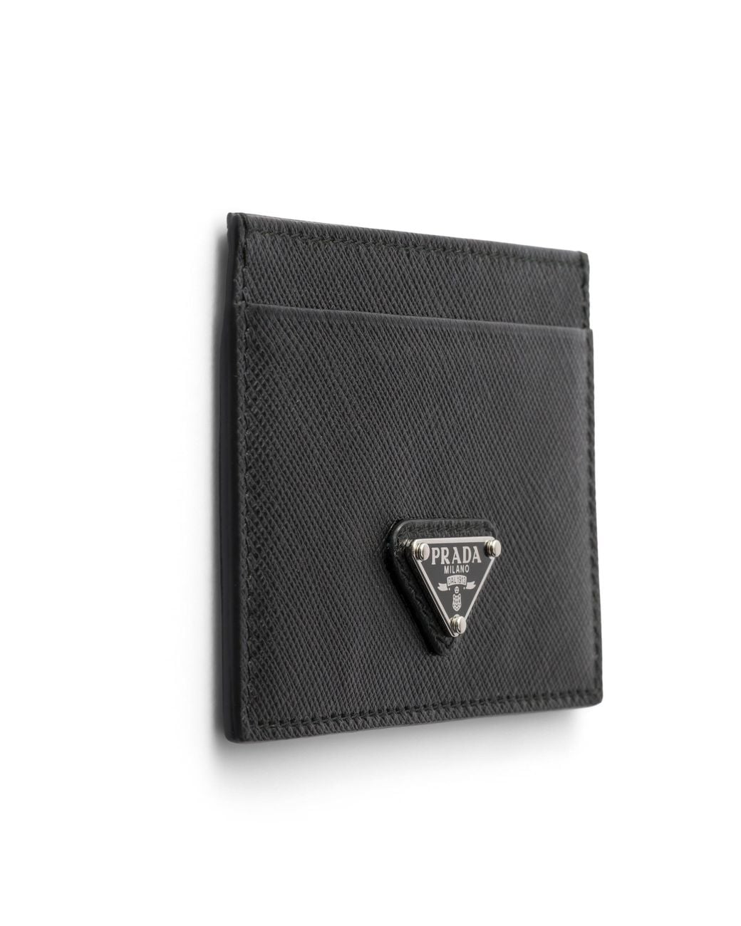 Prada White Saffiano Leather Card Holder