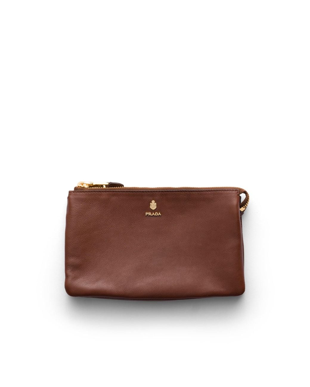 Pouch Con Zip di Prada in Brown