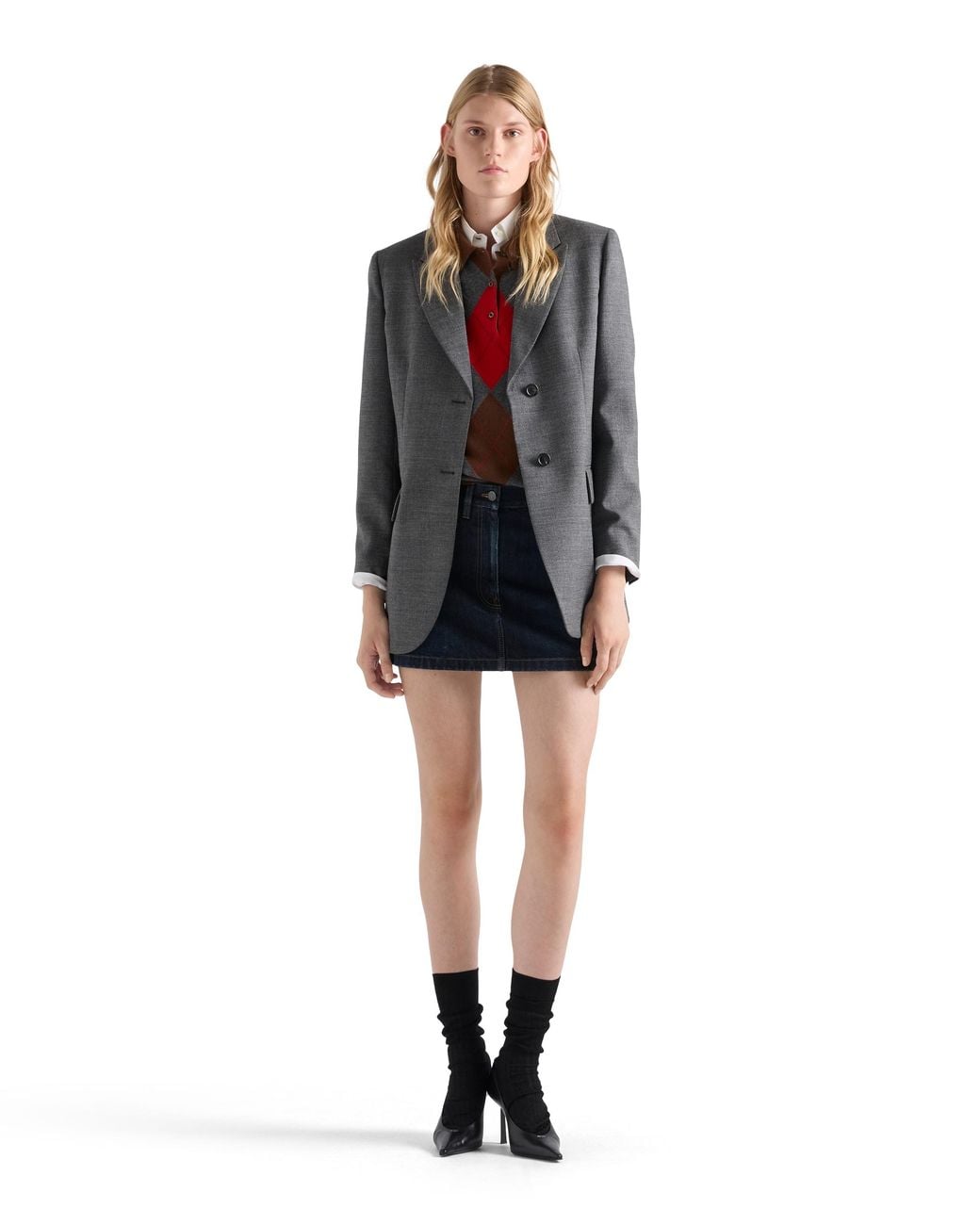 Prada Blue Denim Miniskirt