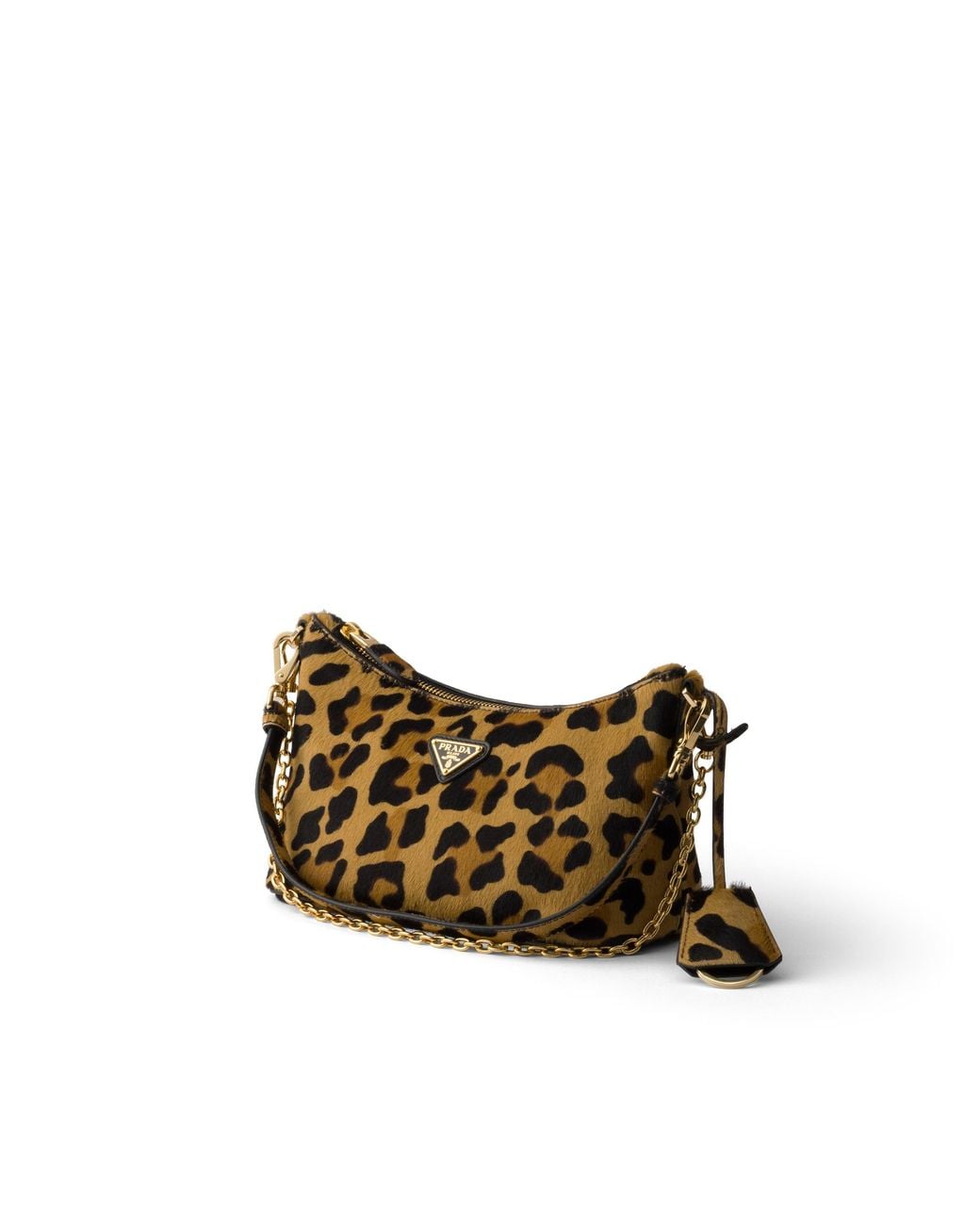 Prada Yellow Printed Calf Hair Leather Mini-Bag