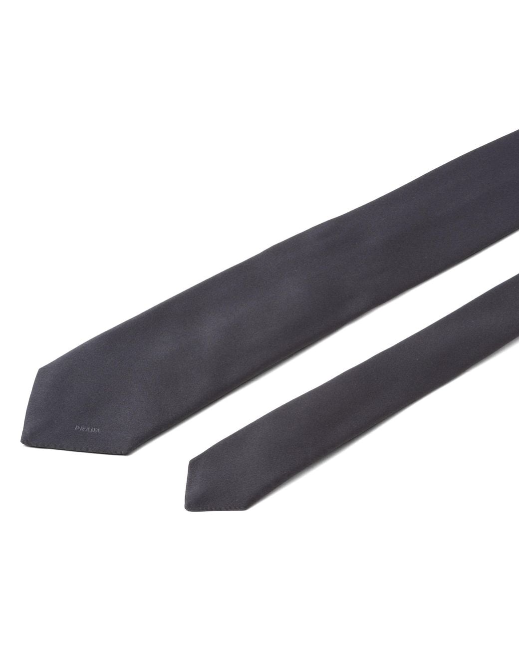 Prada White Satin Tie for men