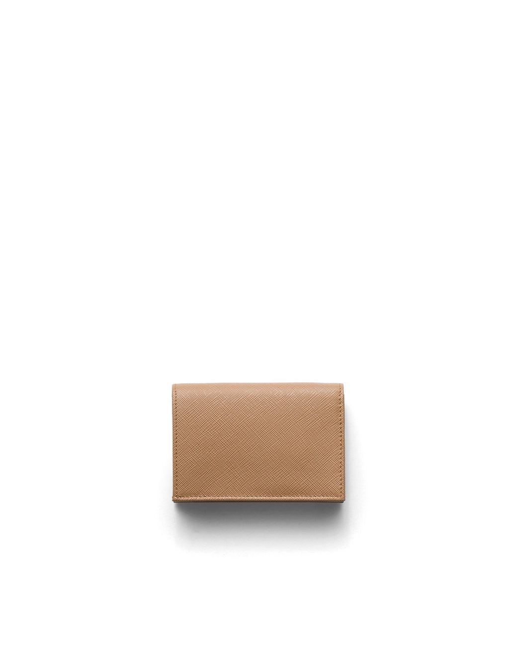 Prada White Small Saffiano Leather Wallet